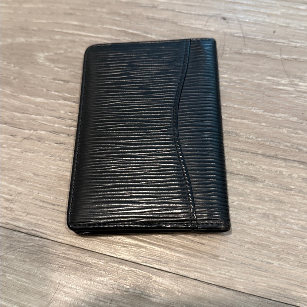 Louis Vuitton Epi Black Textured Wallet